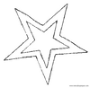 laminas para colorear dibujos de Estrellas de navidad 01